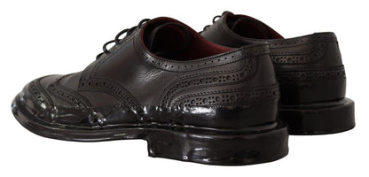  - Elegant Calfskin Derby Oxford Wingtips