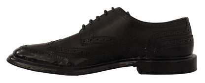  - Elegant Calfskin Derby Oxford Wingtips