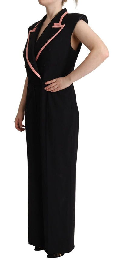  - Elegant Sleeveless Wool Blend Jumpsuit