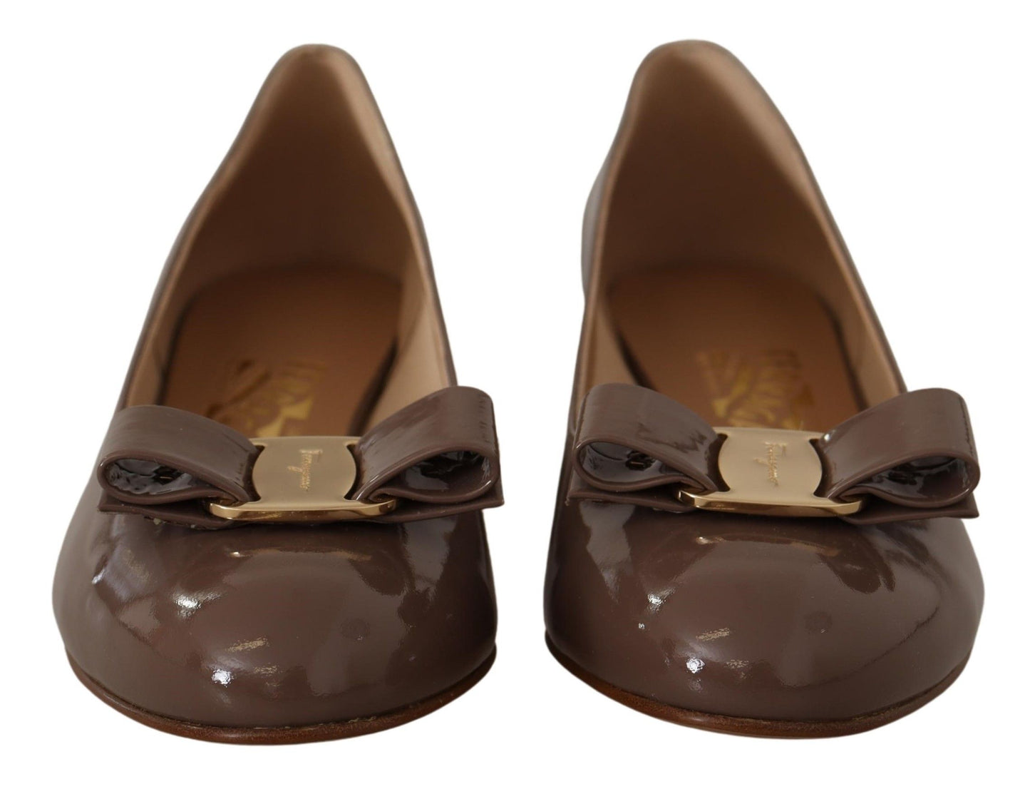  - Elegant Caraway Brown Pumps with Vara Bow