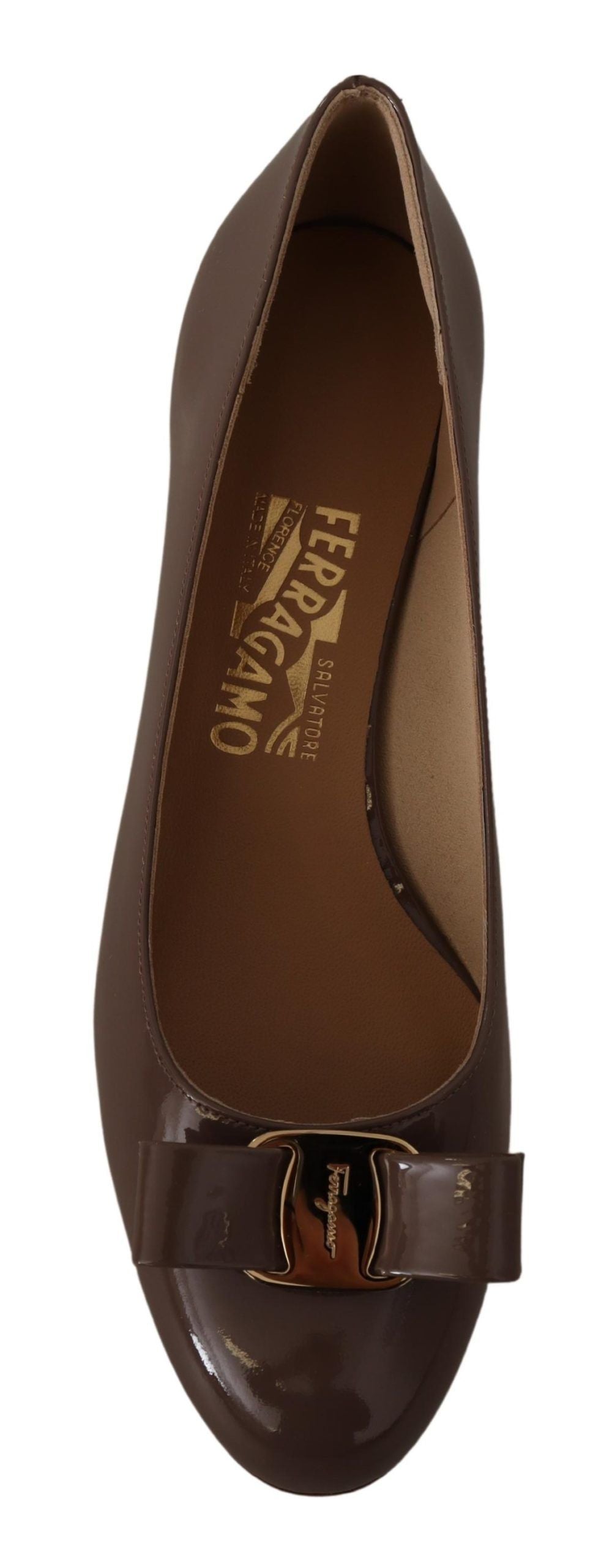  - Elegant Caraway Brown Pumps with Vara Bow