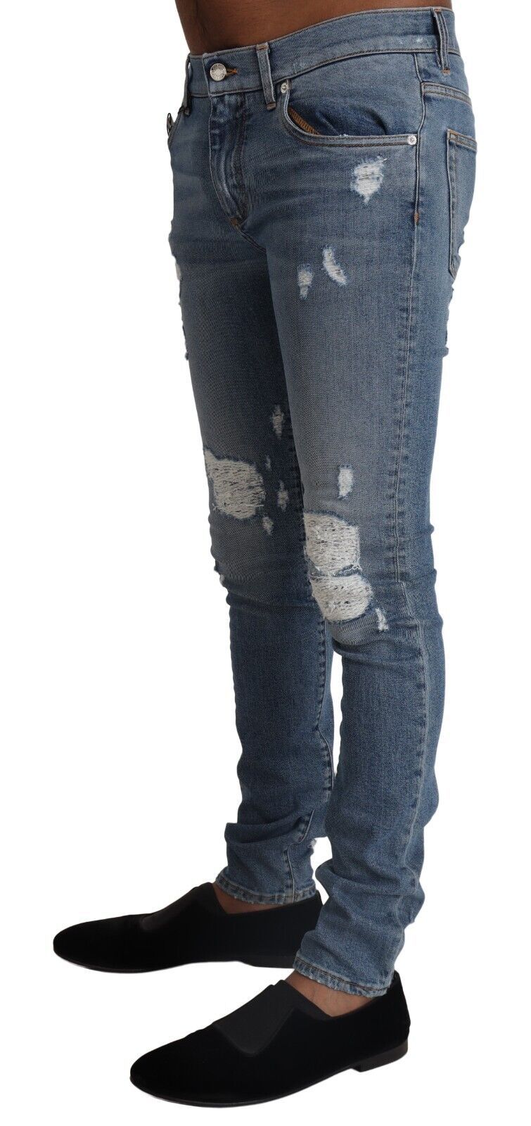  - Elegant Light Blue Skinny Denim Pants