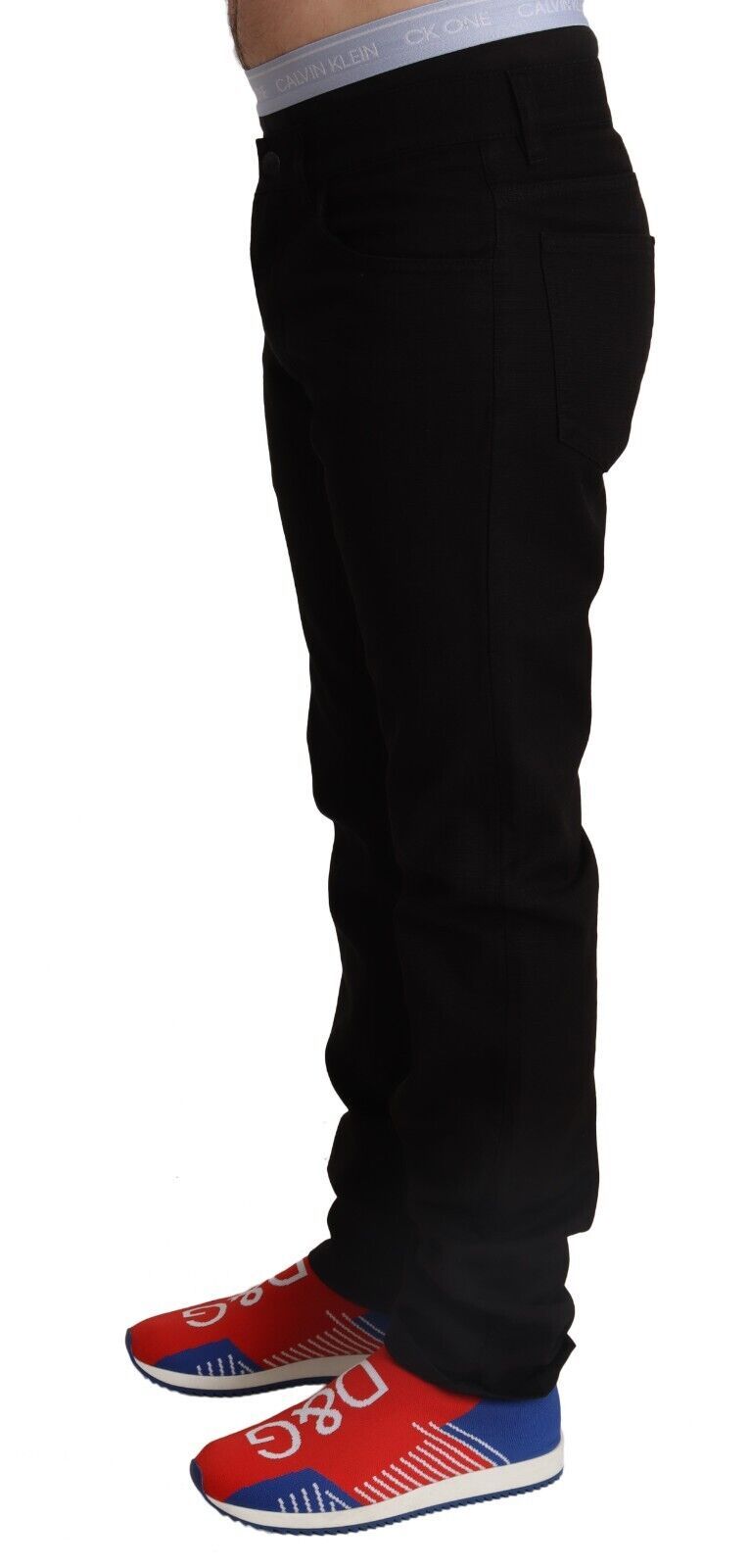  - Elegant Skinny Black Cotton Pants