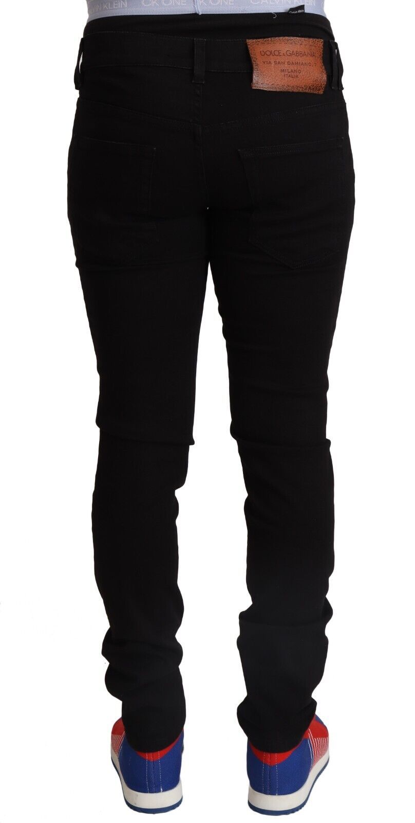  - Elegant Slim Fit Black Denim Jeans