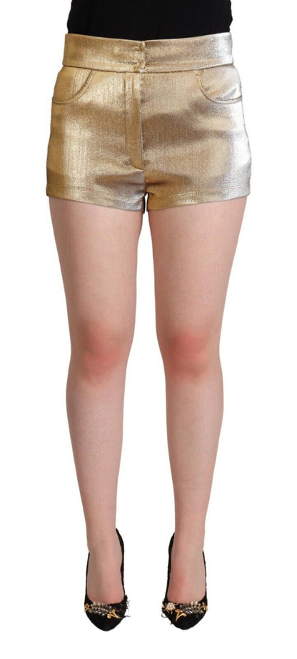  - Elegant Metallic Gold Hot Pants