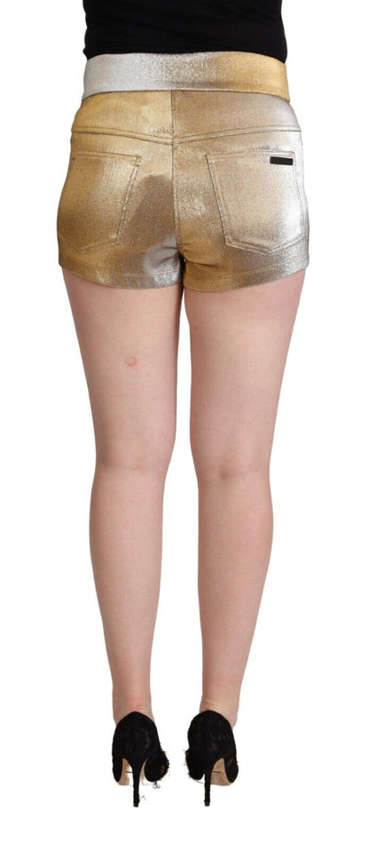  - Elegant Metallic Gold Hot Pants