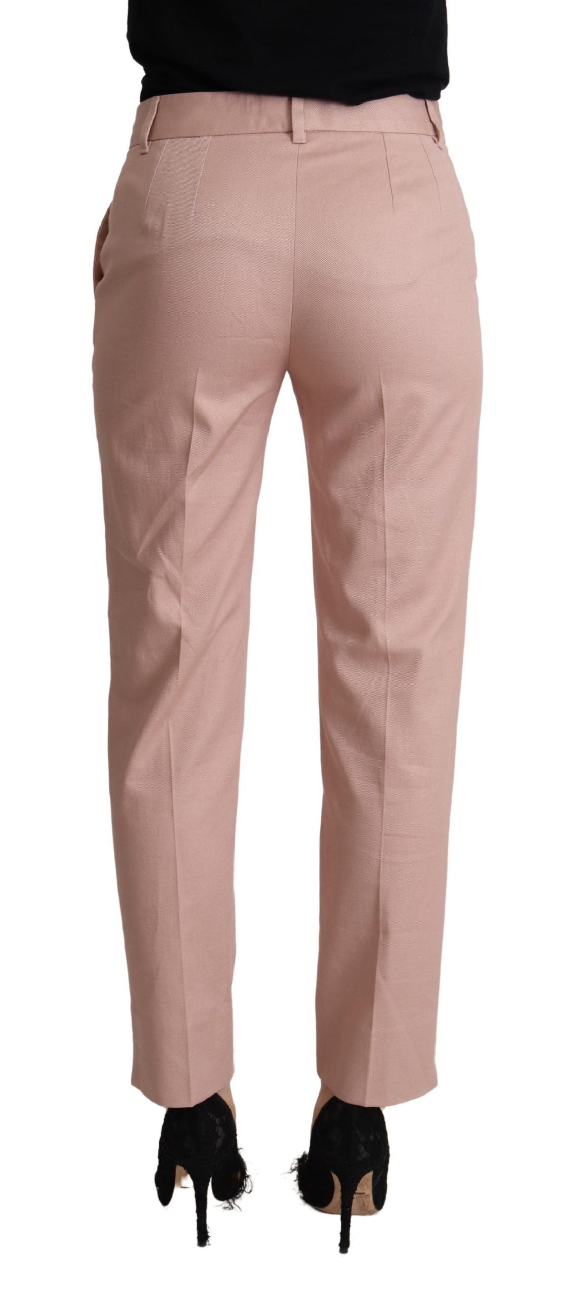  - Elegant Pink Tapered Pants for Sophisticated Style