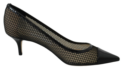  - Chic Patent Mesh Pointed Pumps