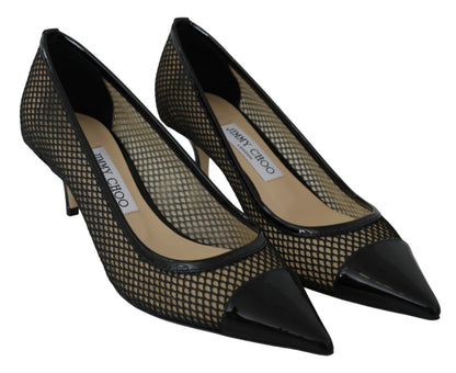  - Chic Patent Mesh Pointed Pumps