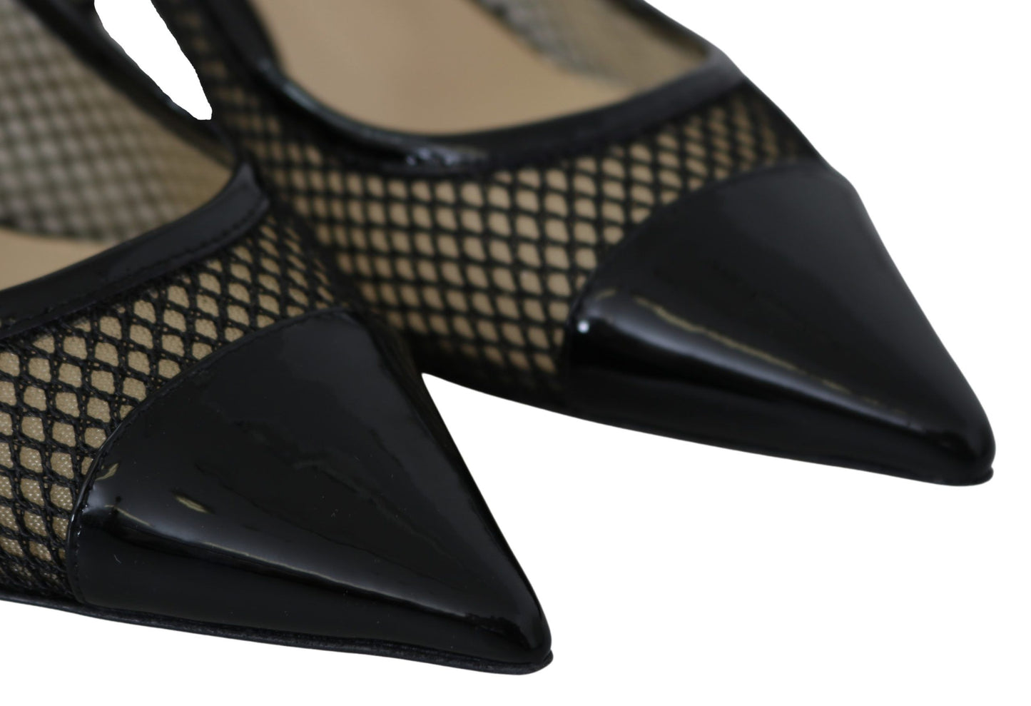  - Chic Patent Mesh Pointed Pumps