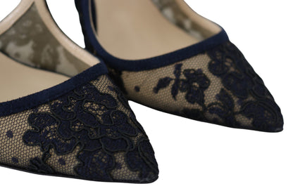  - Navy Lancer Leather Pumps Elegance Unleashed