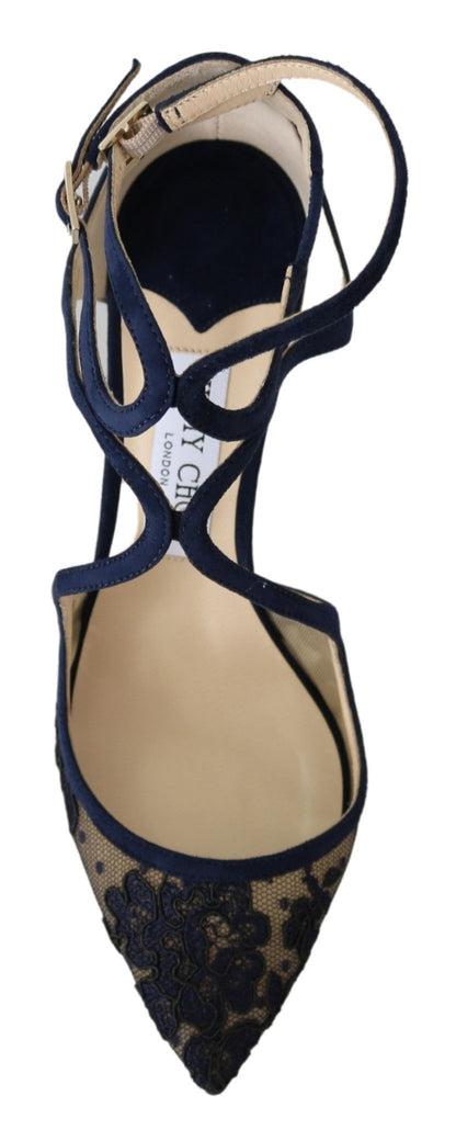  - Navy Lancer Leather Pumps Elegance Unleashed