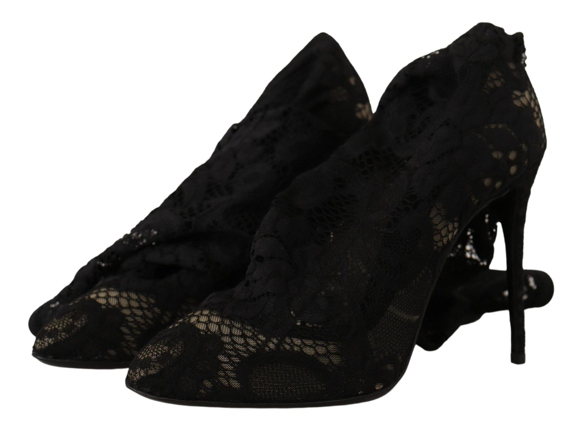 Dolce & Gabbana Stretch Sock Boots in Sleek Black