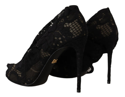 Dolce & Gabbana Stretch Sock Boots in Sleek Black
