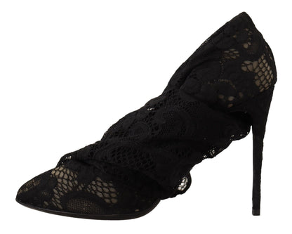 Dolce & Gabbana Stretch Sock Boots in Sleek Black