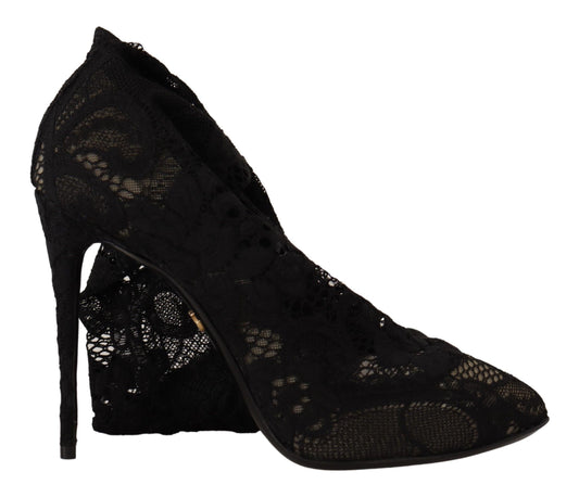 Dolce & Gabbana Stretch Sock Boots in Sleek Black