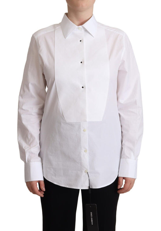  - Elegant White Poplin Dress Shirt