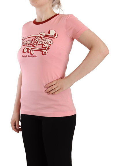  - Chic Pink Logo Crew Neck Tee