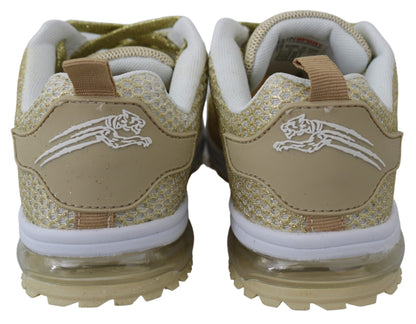  - Exquisite Gold Polyester Sport Sneakers