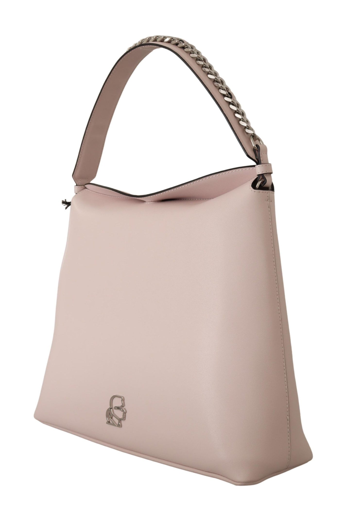  - Elegant Mauve Chalk Leather Shoulder Bag