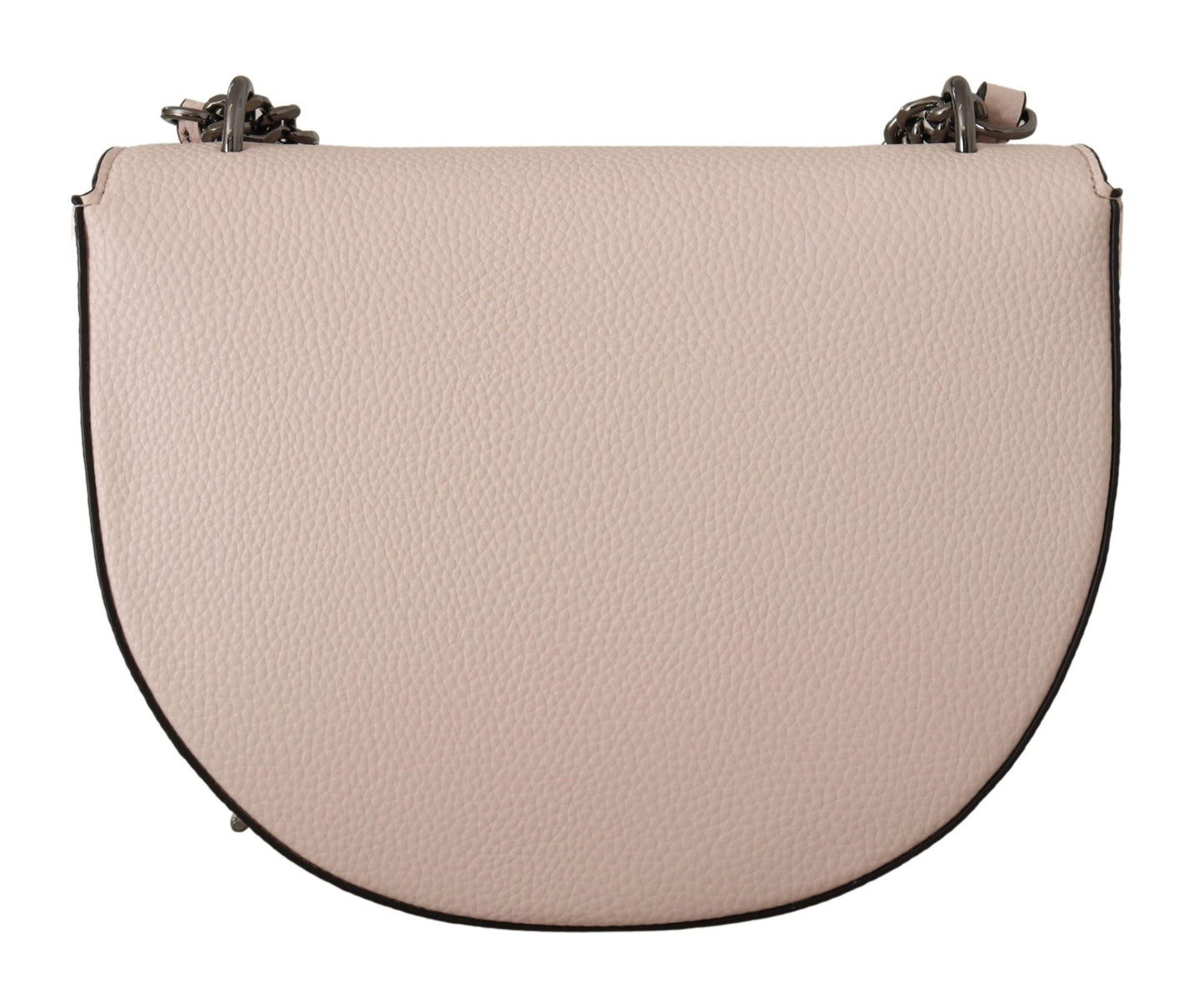  - Elegant Mauve Light Pink Leather Shoulder Bag