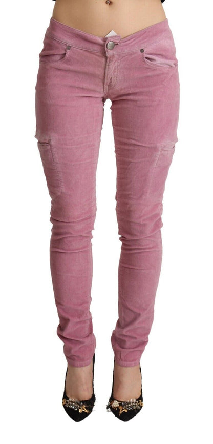  - Chic Pink Low Waist Skinny Jeans