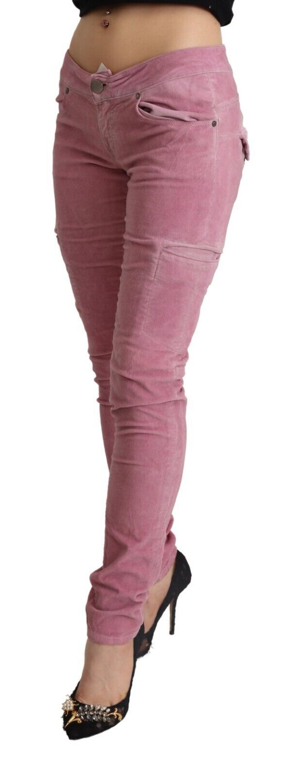  - Chic Pink Low Waist Skinny Jeans