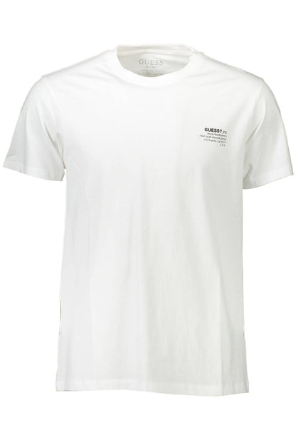  - White Cotton Men T-Shirt