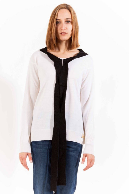  - White Wool Women Sweater