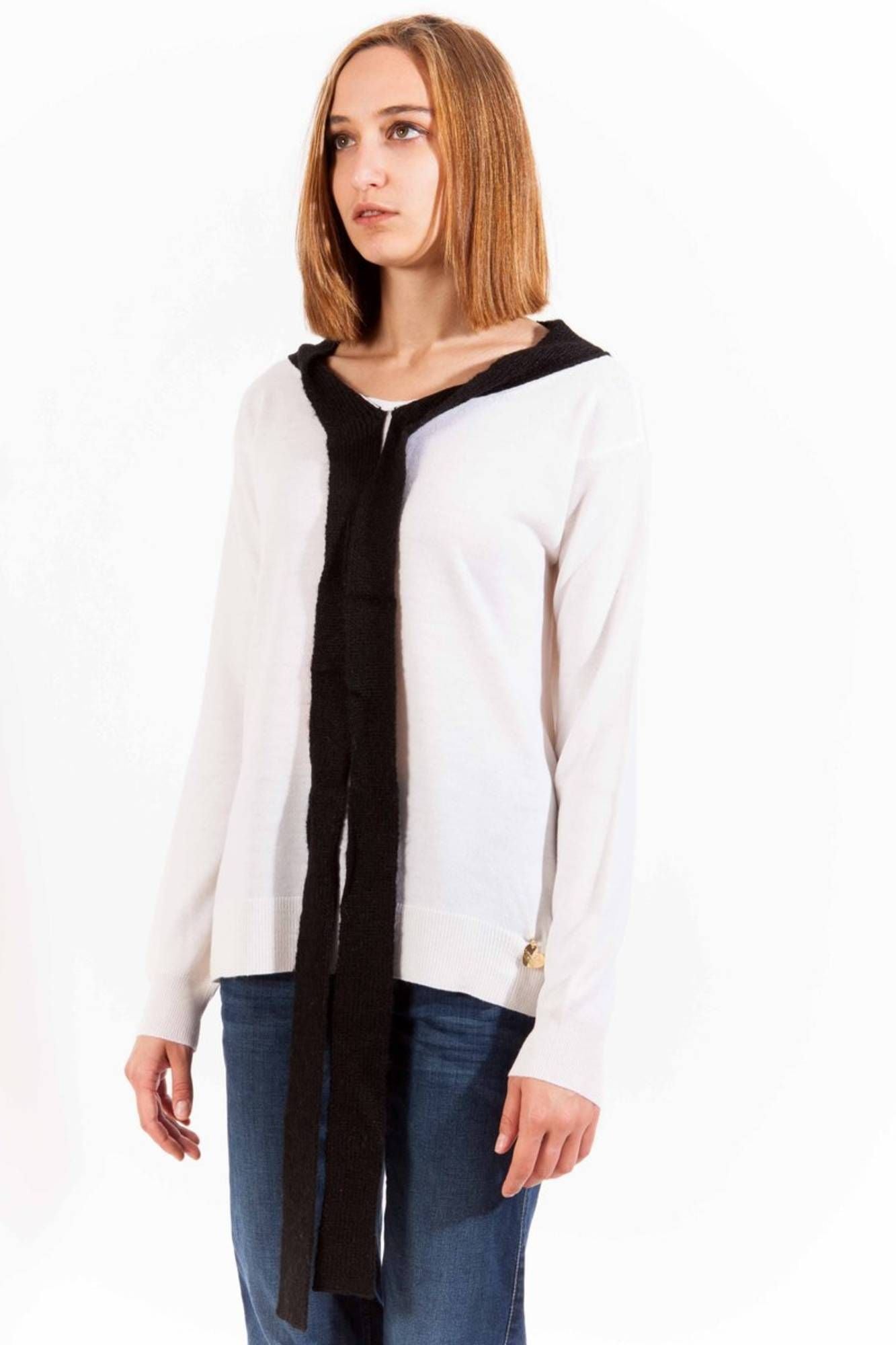  - White Wool Women Sweater