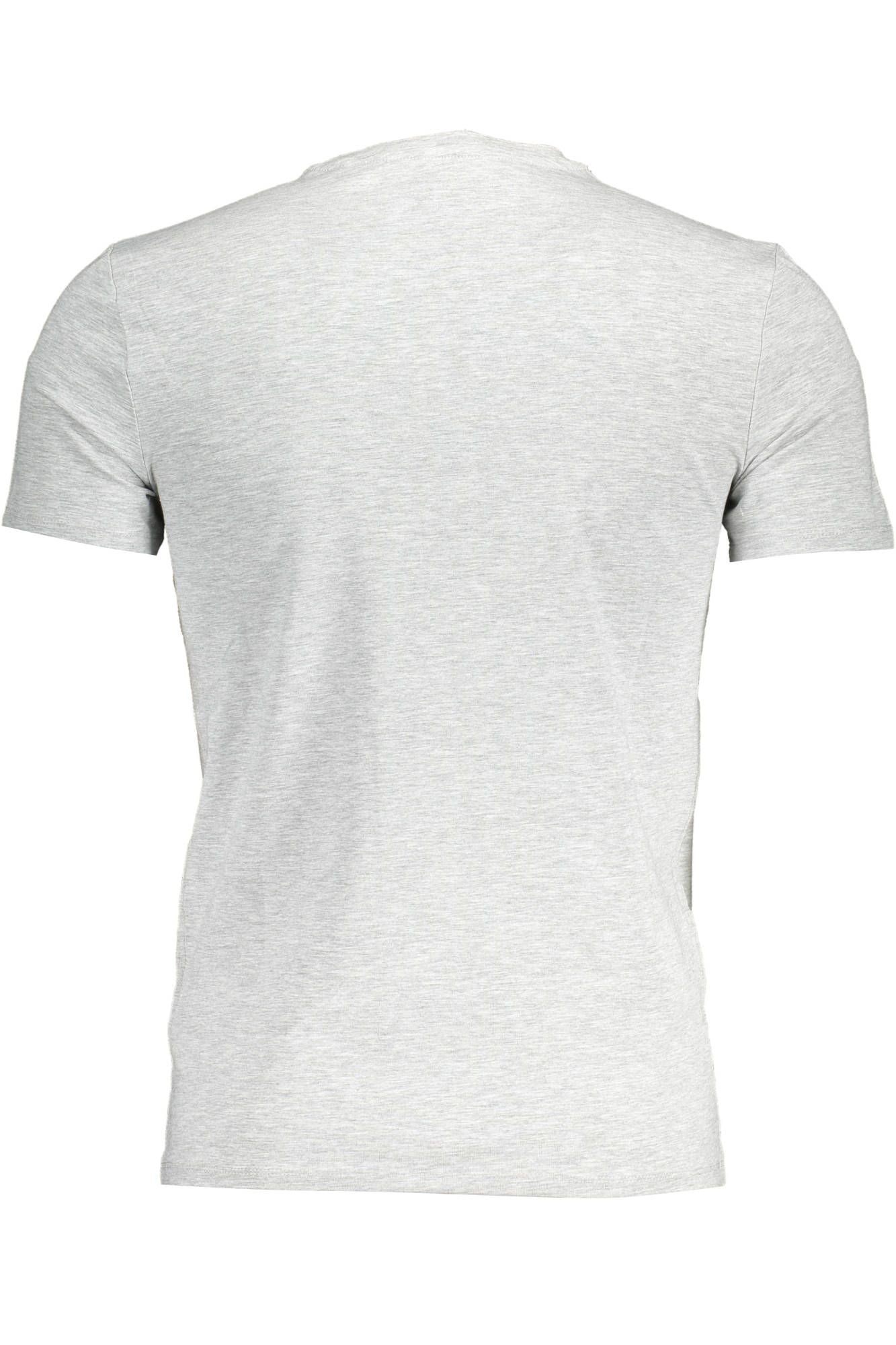  - Gray Cotton Men T-Shirt