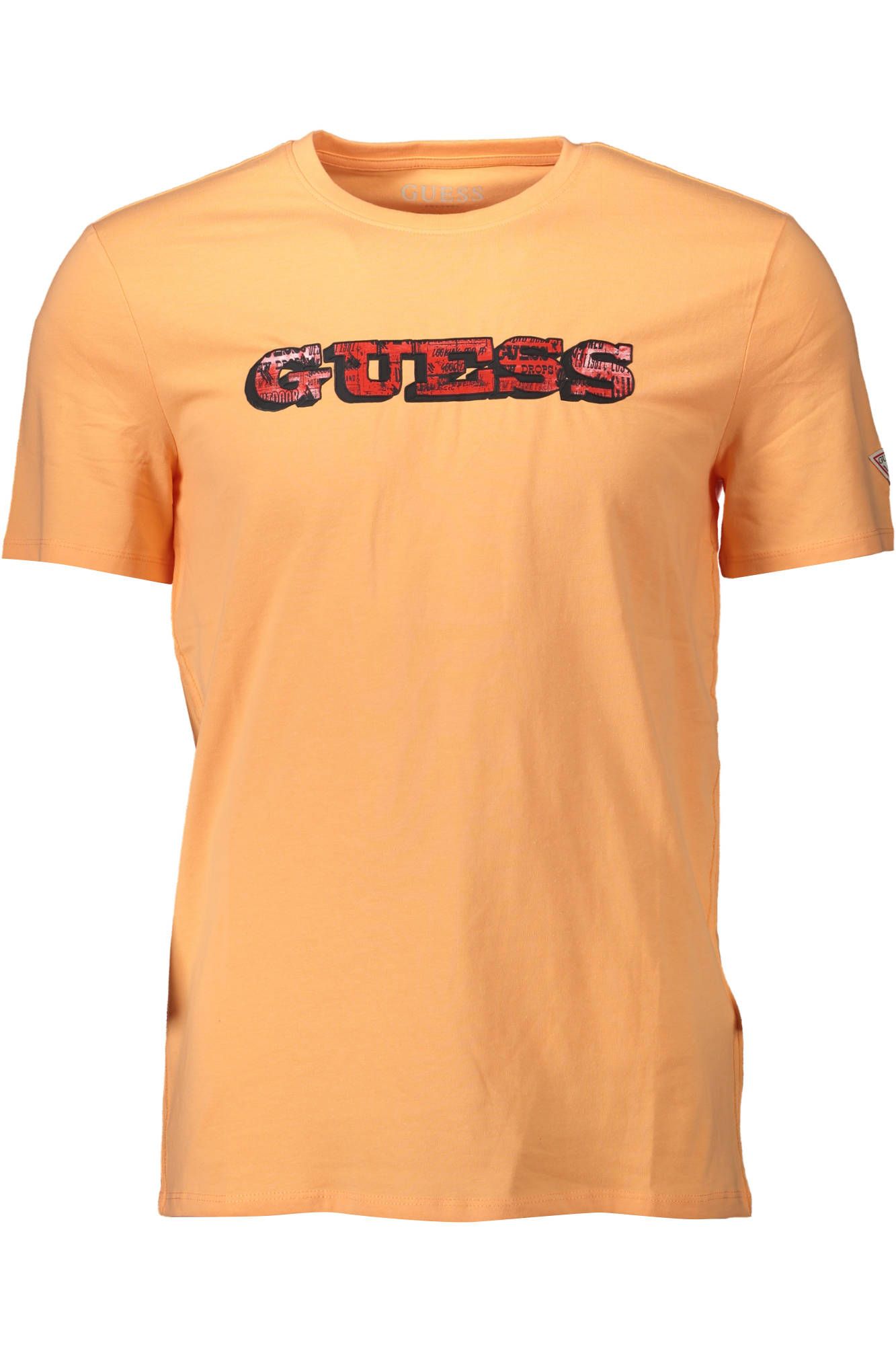  - Orange Cotton Men T-Shirt