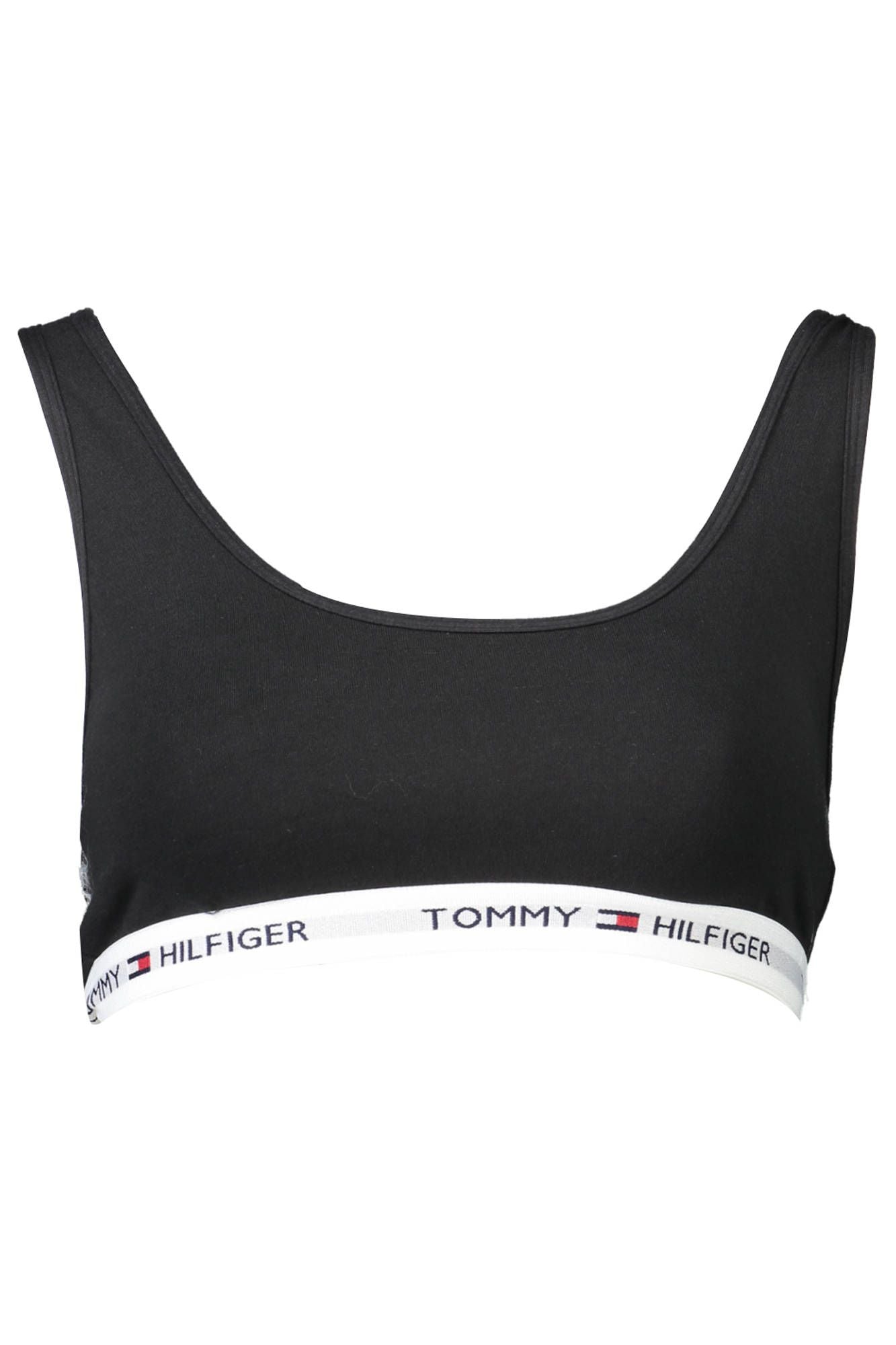 Black Cotton Women Sports Bra - The Luxe Alliance