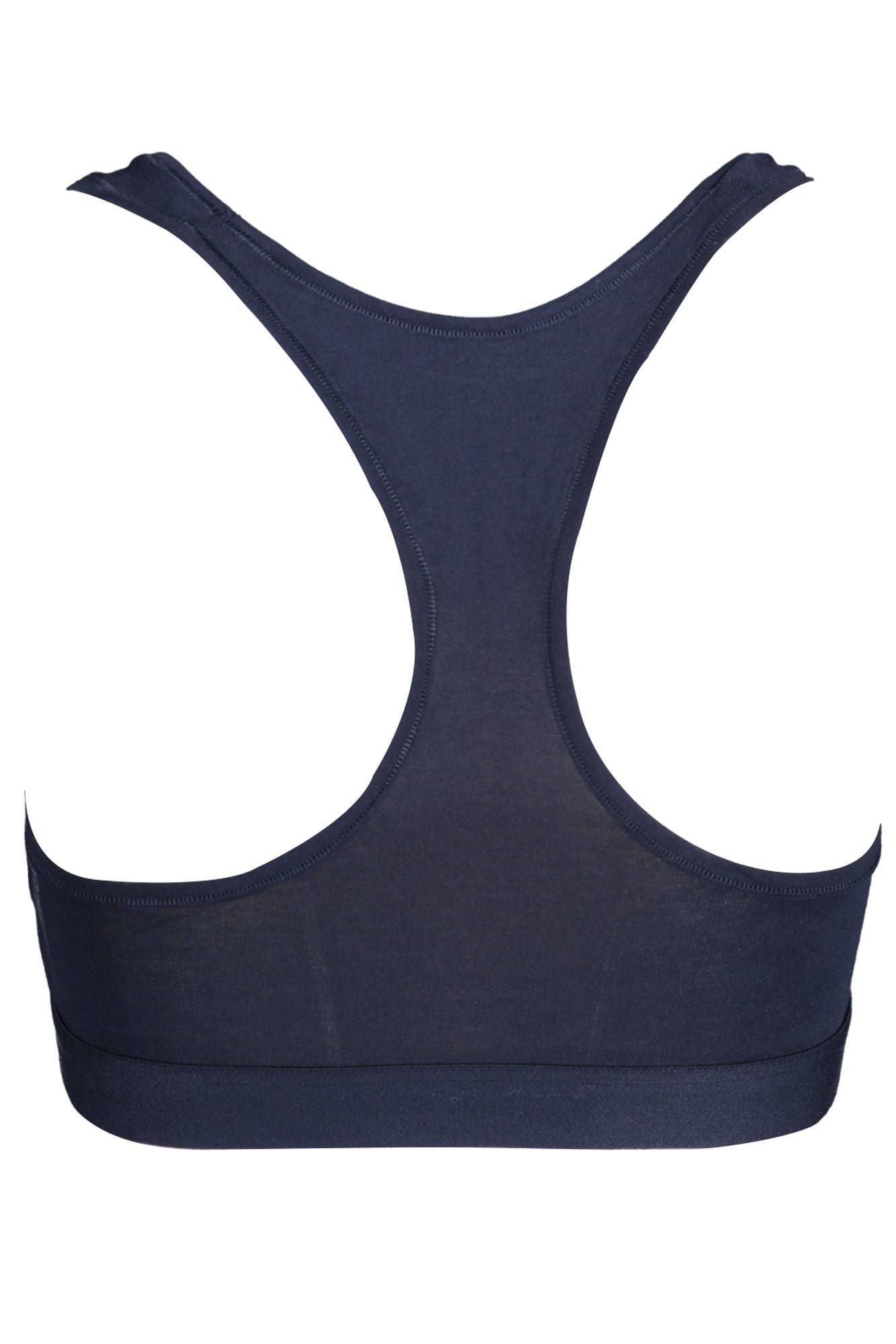 Blue Cotton Women Sports Bra - The Luxe Alliance