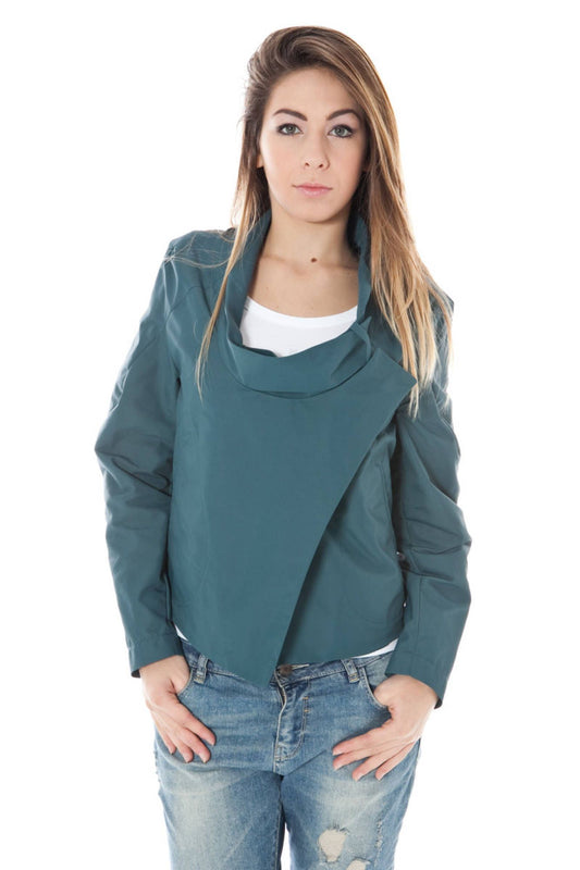  - Green Polyamide Women Jacket