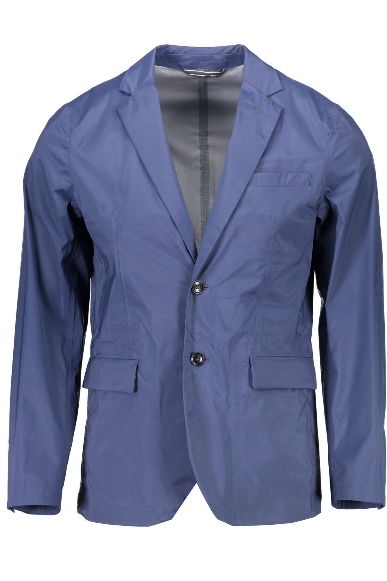  - Blue Nylon Men Jacket