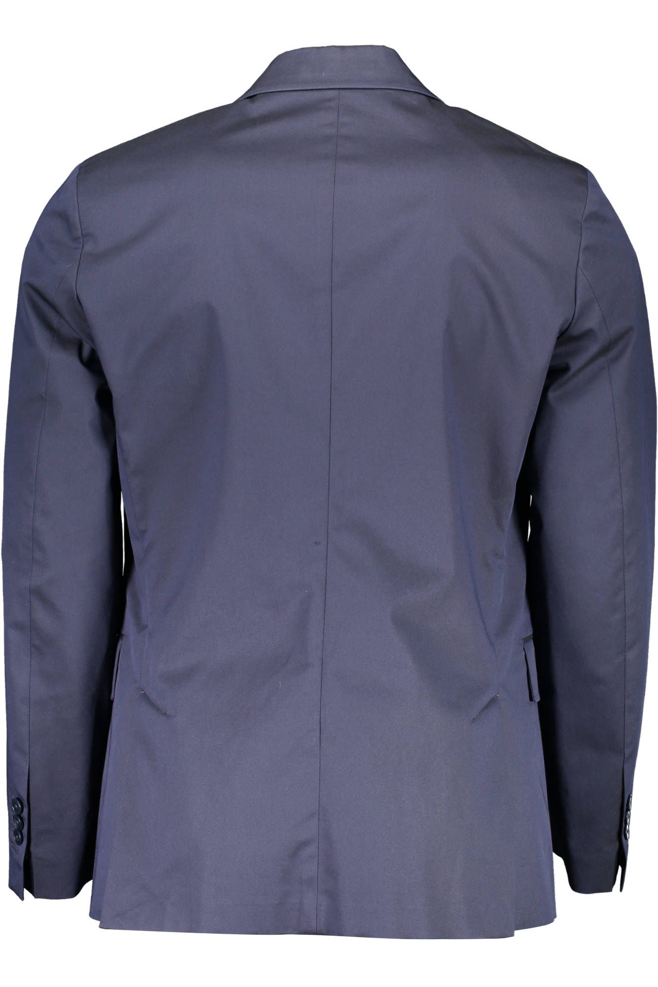  - Blue Cotton Men Jacket