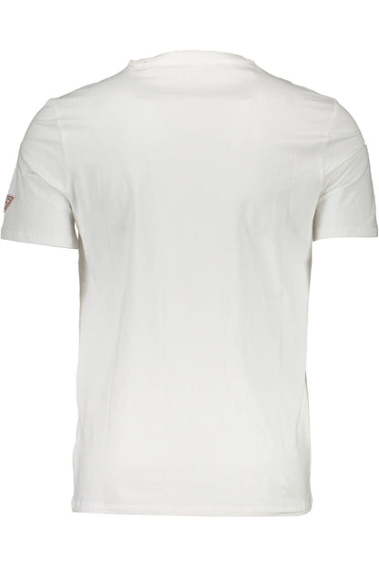  - White Cotton Men T-Shirt