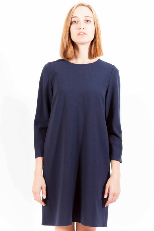  - Blue Wool Women Dress