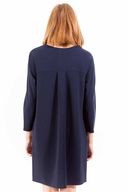  - Blue Wool Women Dress