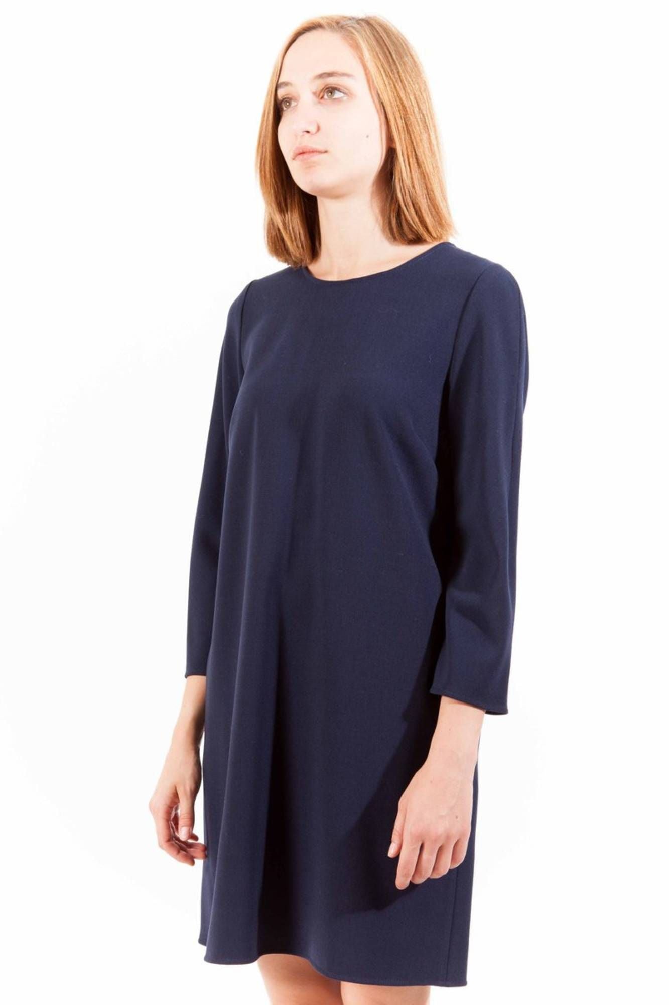  - Blue Wool Women Dress