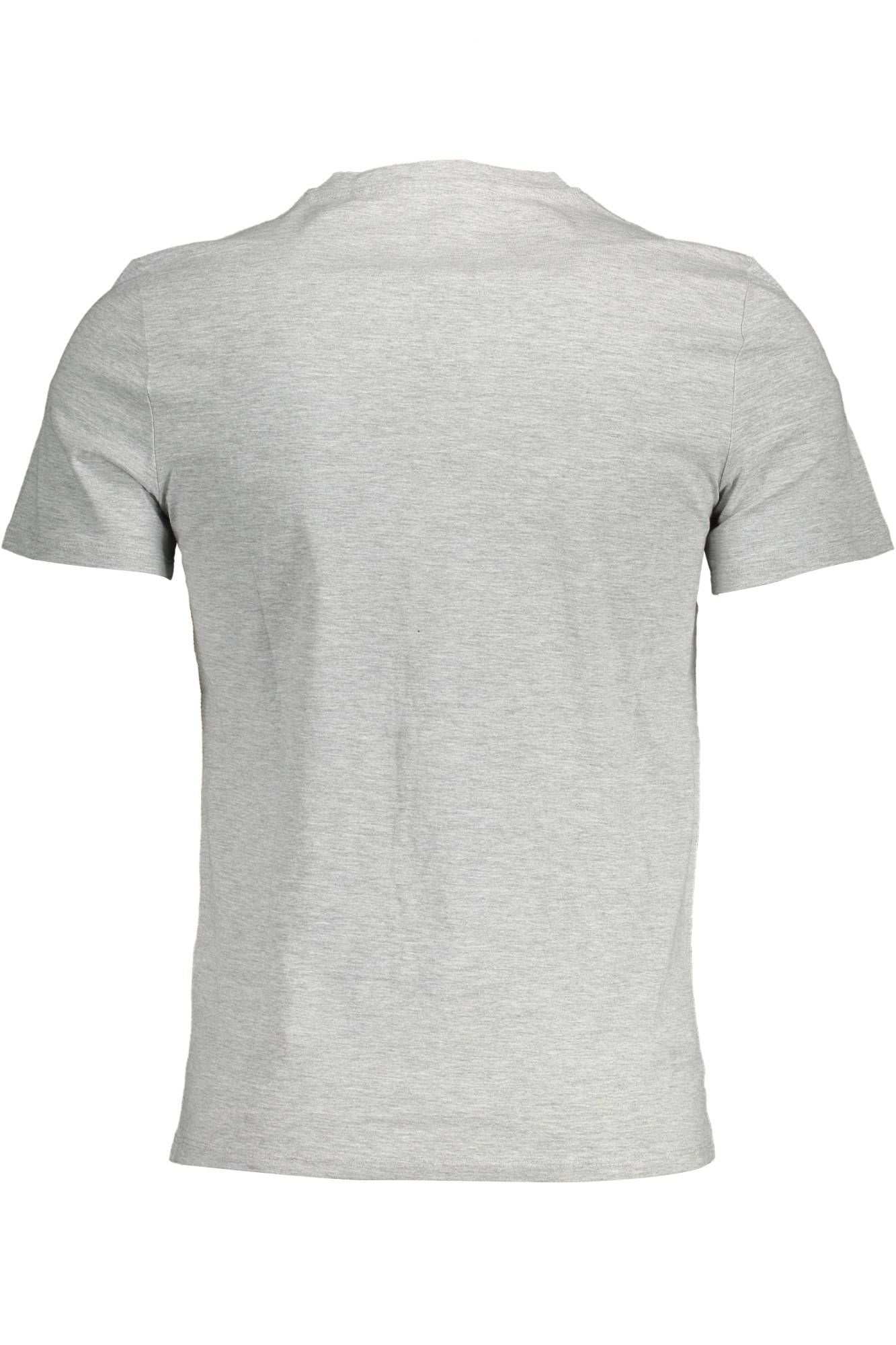  - Gray Cotton Men T-Shirt