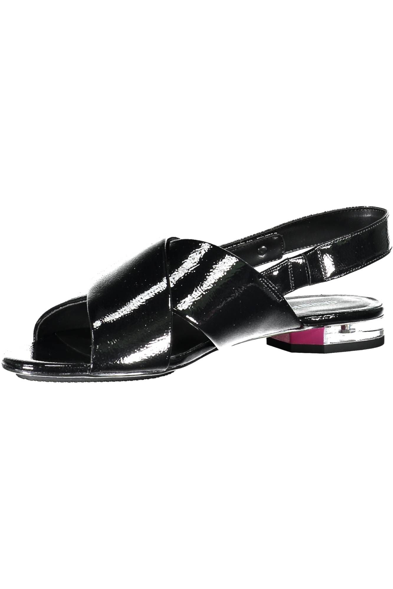 Black Polyethylene Women Sandal - The Luxe Alliance