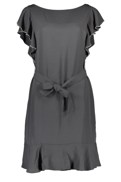 Black Polyester Women Dress - The Luxe Alliance