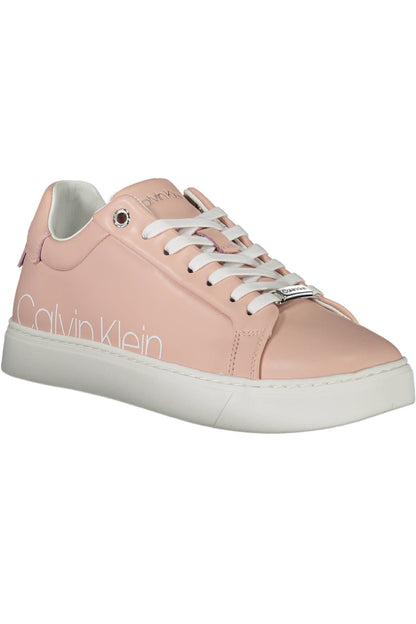 Pink Leather Women Sneaker - The Luxe Alliance