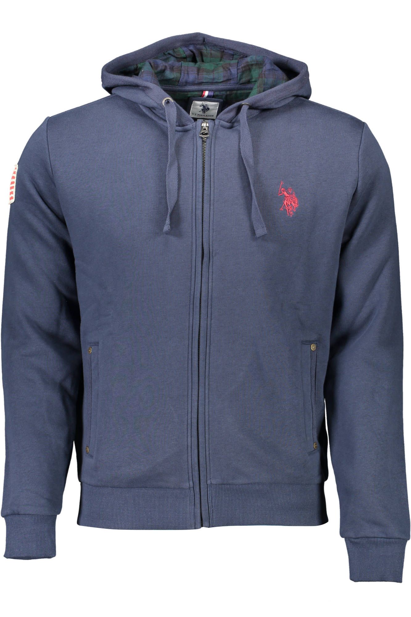 U.S. POLO ASSN. Blue Cotton Men's Hooded Sweatshirt