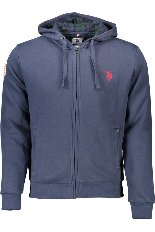 U.S. POLO ASSN. Blue Cotton Men's Hooded Sweatshirt