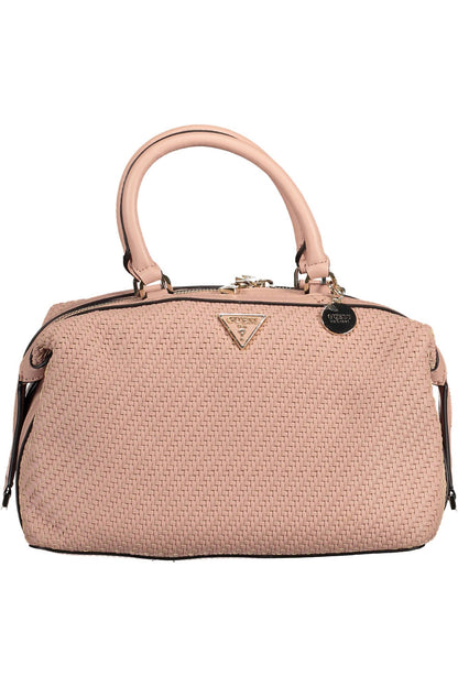  - Pink Polyethylene Women Handbag