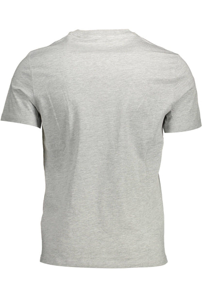  - Gray Cotton Men T-Shirt