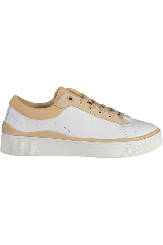 White Leather Women Sneaker - The Luxe Alliance